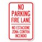 Signmission No Parking Fire Lane No Estacione Zona C Heavy-Gauge Aluminum Sign, 12" x 18", A-1218-23727 A-1218-23727 - alternate 1